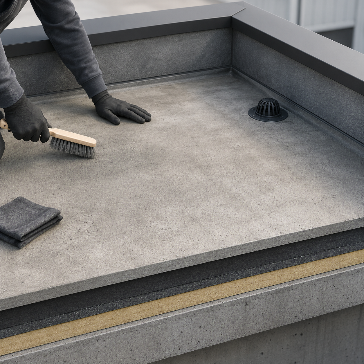 Preparing the roofing substrate